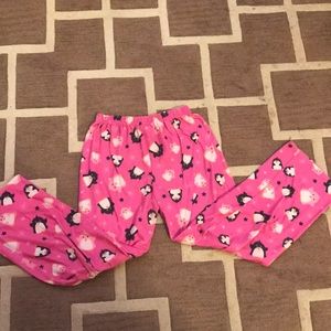 Pink and black penguin 🐧 pants